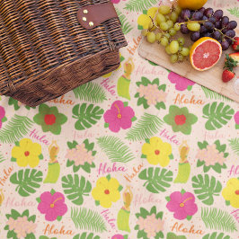 Manta Polar Música de baile hula tropical hawaiana y arte acog