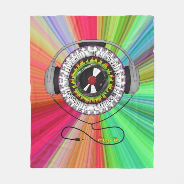 Manta Polar Música de la Fleece Blanket (Anverso)