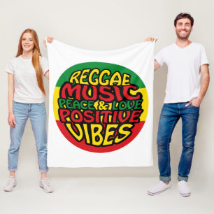 Manta Polar Música de reggae con dichos positivos