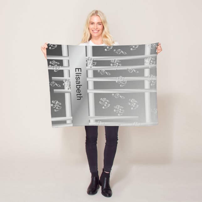 Manta Polar música, nota, clef, banda, símbolo, brillante, ele (In situ)