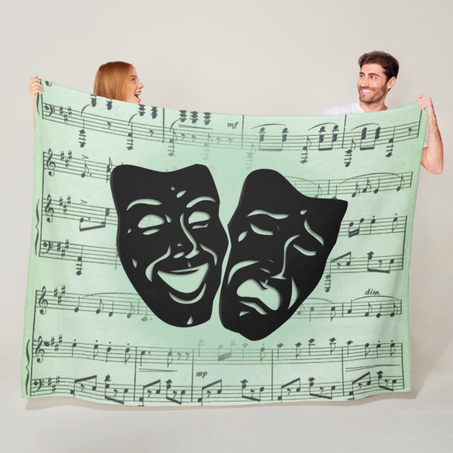 Manta Polar Música verde y máscaras griegas de teatro (In situ)