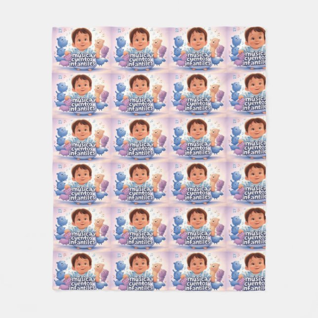 Manta Polar Música y cuentos infantiles (Anverso)