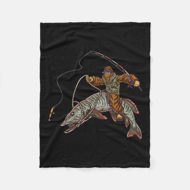 Manta Polar Muskie Fishing Tiger Musky Huntando Pescadores de  (Anverso)