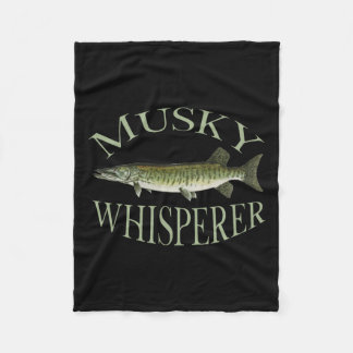 Manta Polar Musky Muskellune Ilustracion de pescado