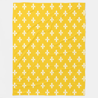 Manta Polar Mustard Victorian Fleur de Lys