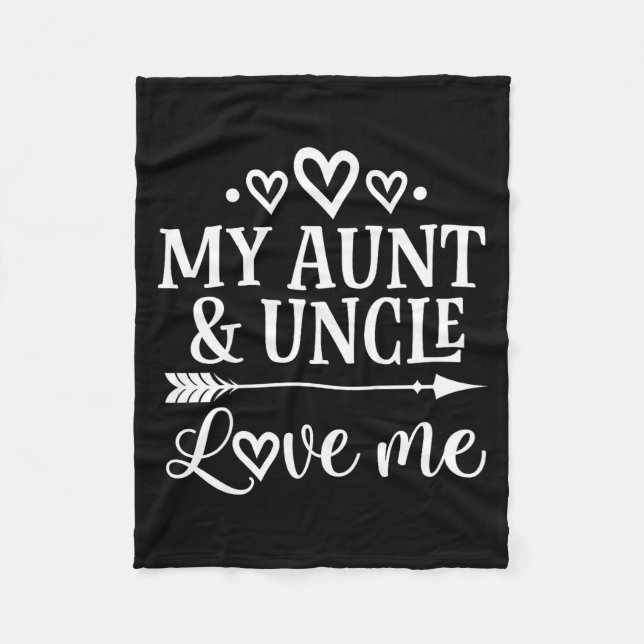 Manta Polar My Aunt And Uncle Love Me Niece  (Anverso)