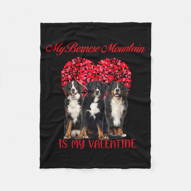 Manta Polar My Bernese Mountain Is My Valentine Dog Lover Vale (Anverso)