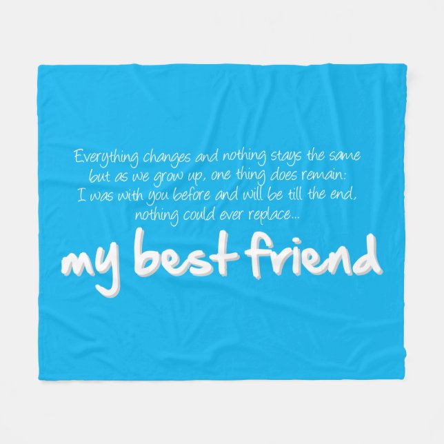 Manta Polar My best friend (Frente (Horizontal))