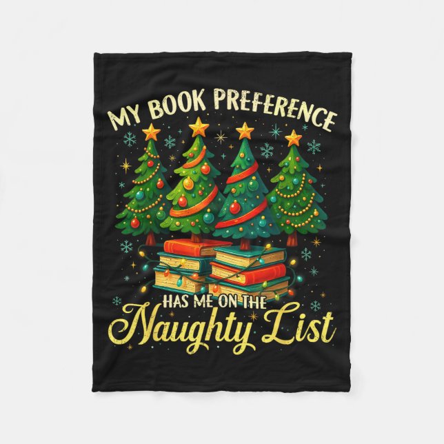 Manta Polar My Book Preference Has Me On The Naughty List Chri (Anverso)