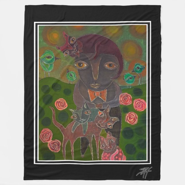 Manta Polar My Bow Tie Guy Fleece Blanket (Anverso)