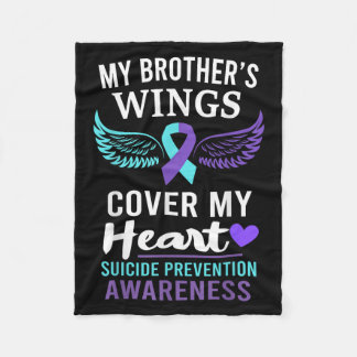 Manta Polar My Brother's Wings Cover Heart Suicide Awareness R