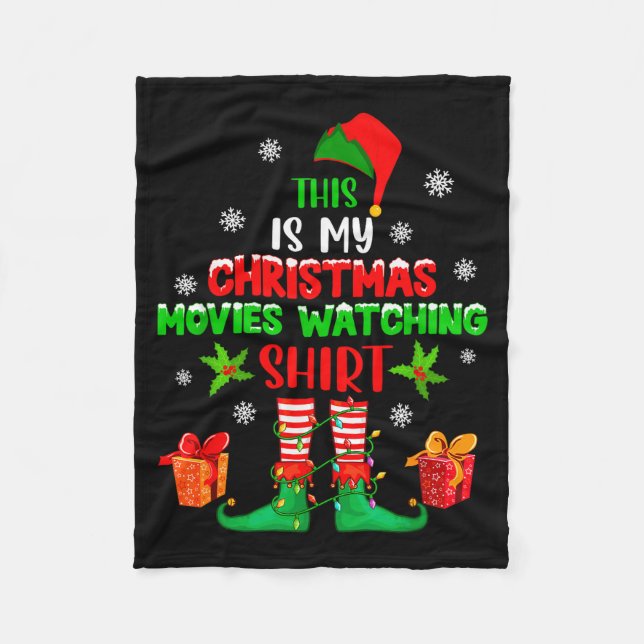 Manta Polar My Christmas Movies Watching Shirt Cute Elf Costum (Anverso)