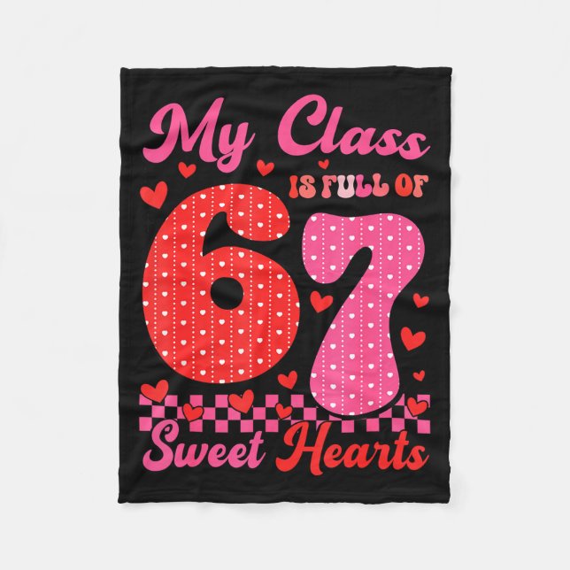 Manta Polar My Cl Is Full Of Sweet Heart 67 Teachers Valentine (Anverso)