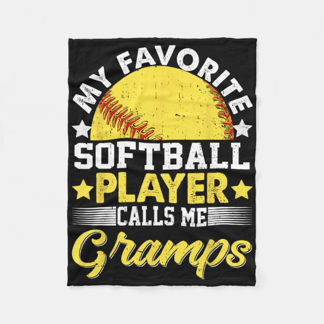 Manta Polar My Favorite Softll Player Calls Me Gramps  (Anverso)