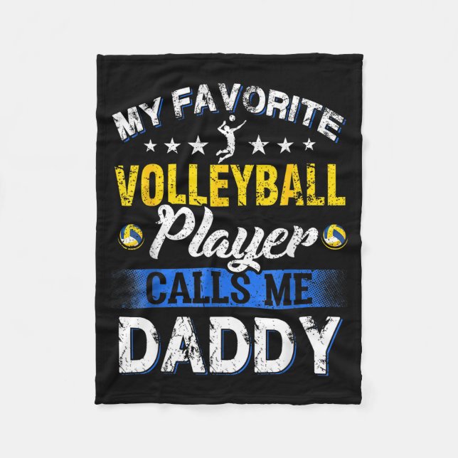 Manta Polar My Favorite Volleyball Player Calls Me Daddy  (Anverso)