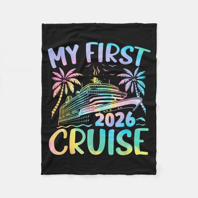 Manta Polar My First Cruise 2026 Vacation Tie Dye Family Cruis (Anverso)