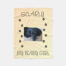 Manta Polar My Fur Babies Peach Glow