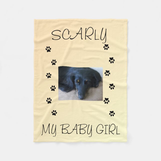 Manta Polar My Fur Babies Peach Glow (Anverso)