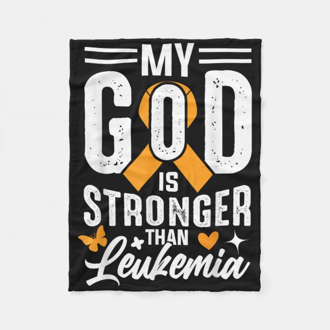 Manta Polar My God Is Strong Than Leukemia  (Anverso)