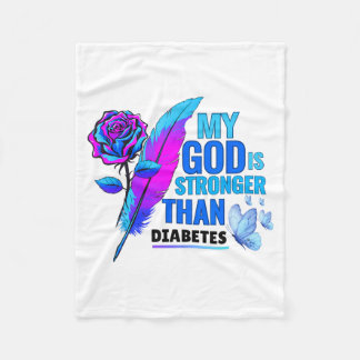 Manta Polar My Gods Is Stronger Than Flower Diabetes Awareness
