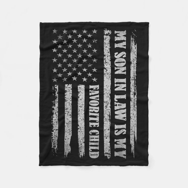 Manta Polar My Son In Law Is My Favorite Child Fathers Day Usa (Anverso)