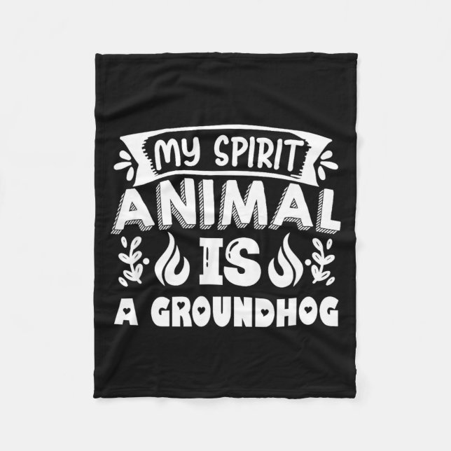 Manta Polar My Spirit Animal Is A Groundhog , Woodchuck Ground (Anverso)