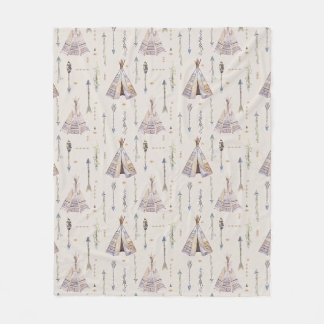 Manta Polar My Village Teepee (Anverso)