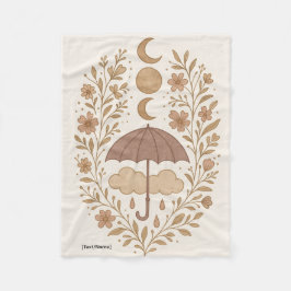 Manta Polar Mystic Moon Boho Rain Blanket | Add Text/Name