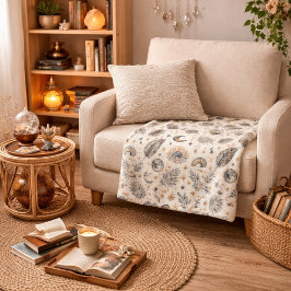 Manta Polar Mystical Celestial Moon Stars Pattern