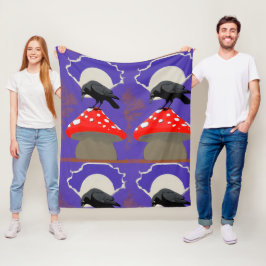 Manta Polar ❄️ Mystical Raven Fleece Blanket
