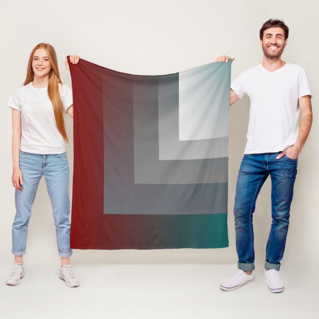 Manta Polar N - Borgoña gris verde azulado (In situ)