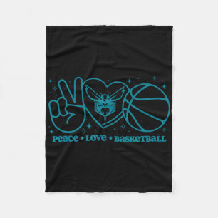 Manta Polar N Charlotte Hornets Paz Amor Calavera 
