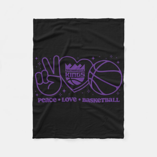 Manta Polar N Sacramento Kings Peace Love Sketll  (Anverso)