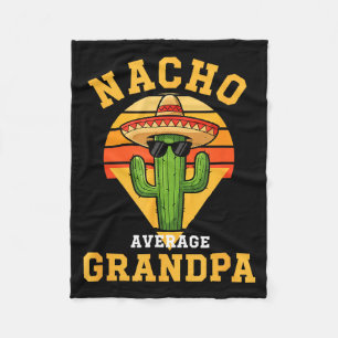 Manta Polar Nacho abuelo promedio cactus divertido sombrero ci