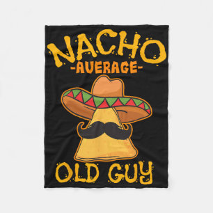 Manta Polar Nacho Anciano Promedio Abuelo Mexicano Cinco De