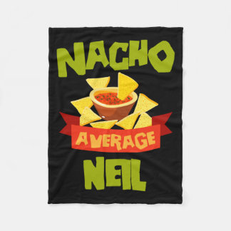 Manta Polar Nacho Average Neil Cumpleaños Divertido Personaliz