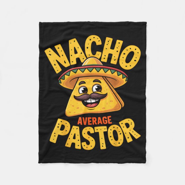 Manta Polar Nacho Average Pastor Funny Christian  (Anverso)