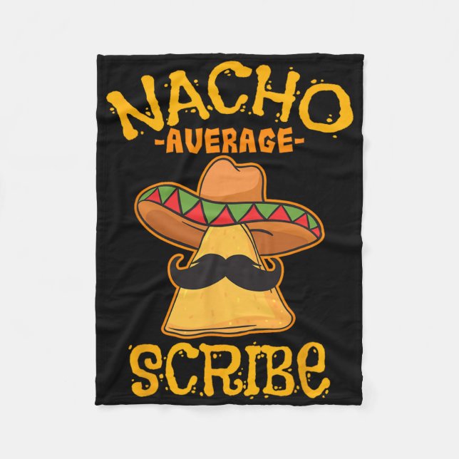Manta Polar Nacho Average Scribe Fiesta Mexicana Cinco De Mayo (Anverso)
