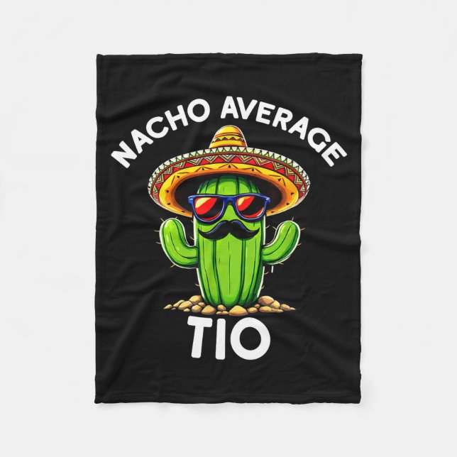 Manta Polar Nacho Average Tio _ Spanish Uncle Funny Espanol Sa (Anverso)