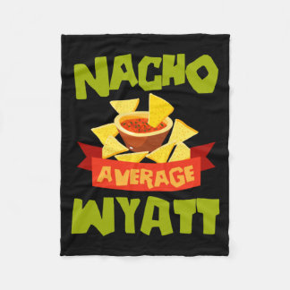Manta Polar Nacho Average Wyatt Cumpleaños Divertido Personali