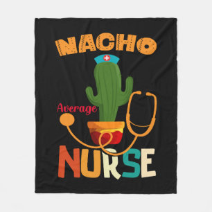 Manta Polar Nacho Enfermera promedio mexicana Fiesta Cinco De