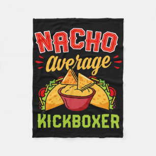 Manta Polar Nacho Kickboxer Promedio Divertido Kickboxing De M