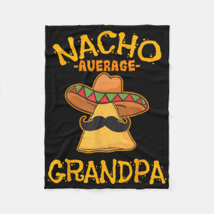 Manta Polar Nacho Promedio Abuelo Mexicano Fútbol Cinco