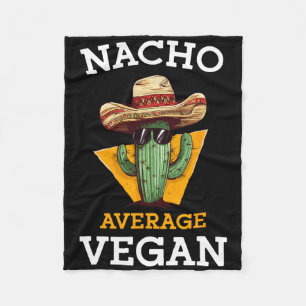 Manta Polar Nacho promedio de amigo vegano divertido Chiste me