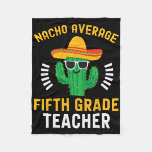 Manta Polar Nacho Promedio de Maestra de Quinto Grado Mexicano