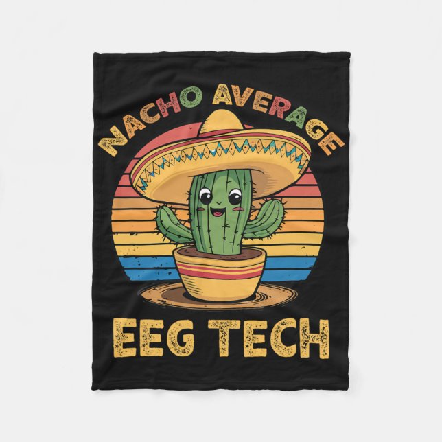 Manta Polar Nacho Promedio Eeg Tech Mexicano Cinco De Mayo Tec (Anverso)