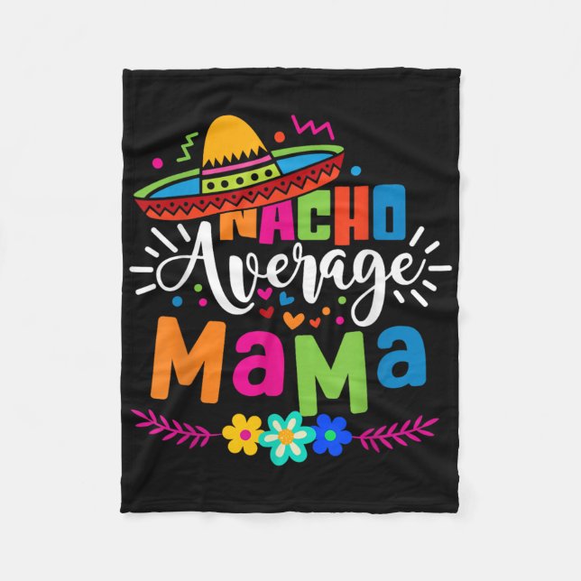 Manta Polar Nacho promedio mamá Cinco De Mayo Mamá Mexica (Anverso)