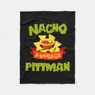 Manta Polar Nacho promedio pittman divertido cumpleaños apelli