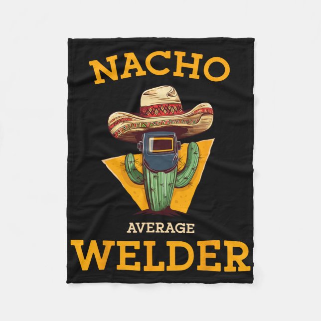 Manta Polar Nacho soldador promedio Metalizado mexicano Chiste (Anverso)