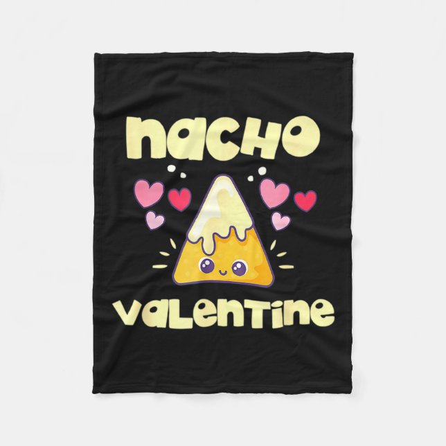 Manta Polar Nacho Valentine Valentines Day Mexican Food  (Anverso)